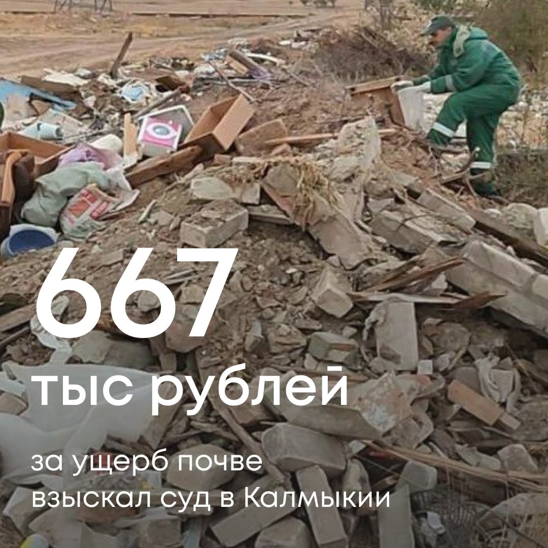 Черноземельский районный суд обязал УКС Элисты возместить ущерб почве в размере 667 718 рублей.