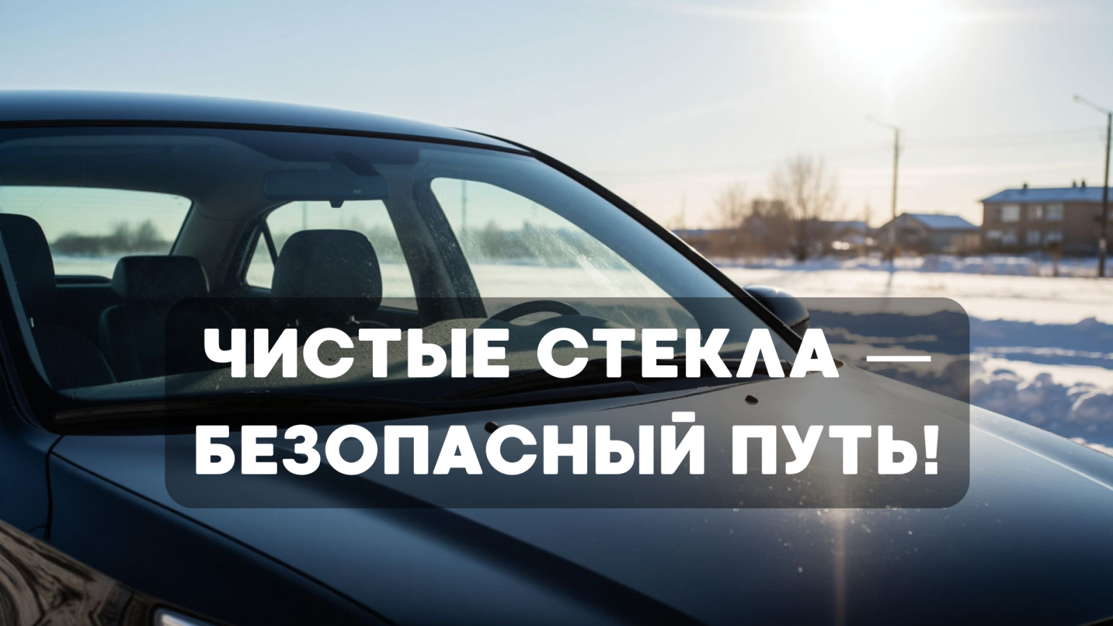 ЧИСТЫЕ СТЕКЛА — БЕЗОПАСНЫЙ ПУТЬ!