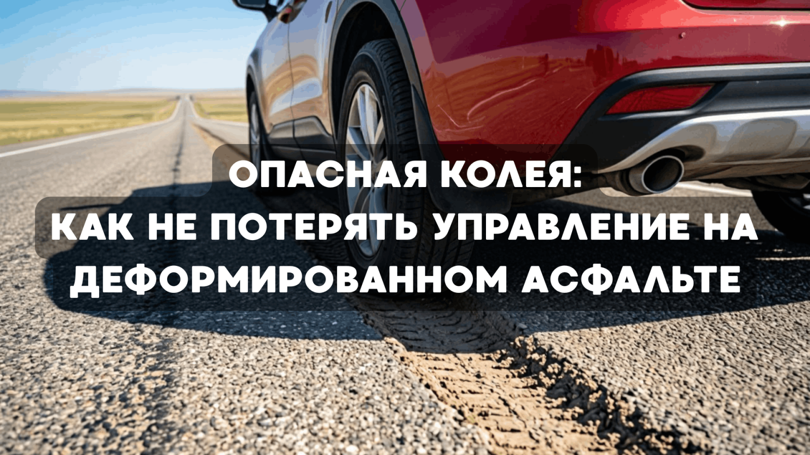 Опасная колея: как не потерять управление на деформированном асфальте