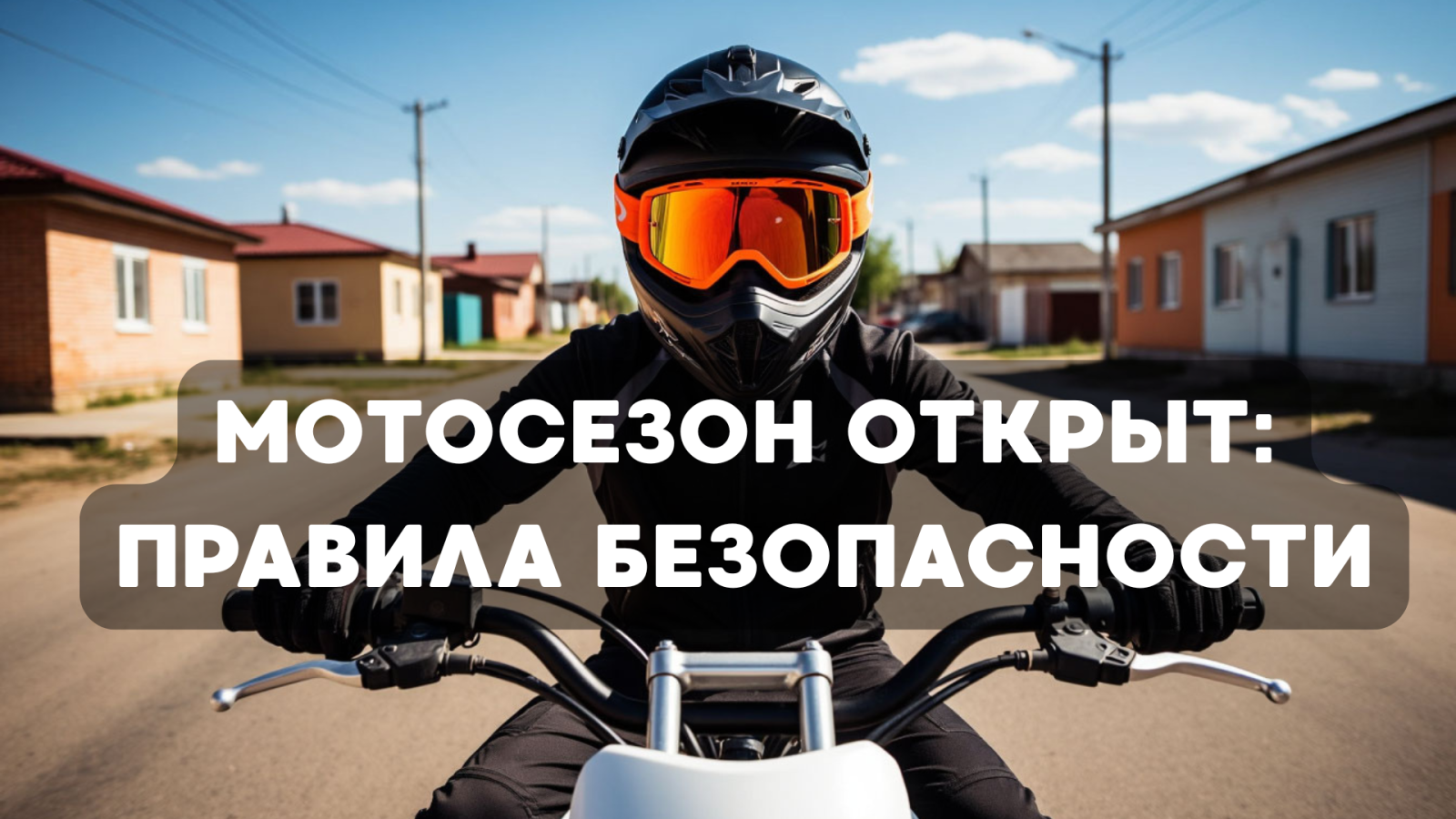 Мотосезон открыт: правила безопасности