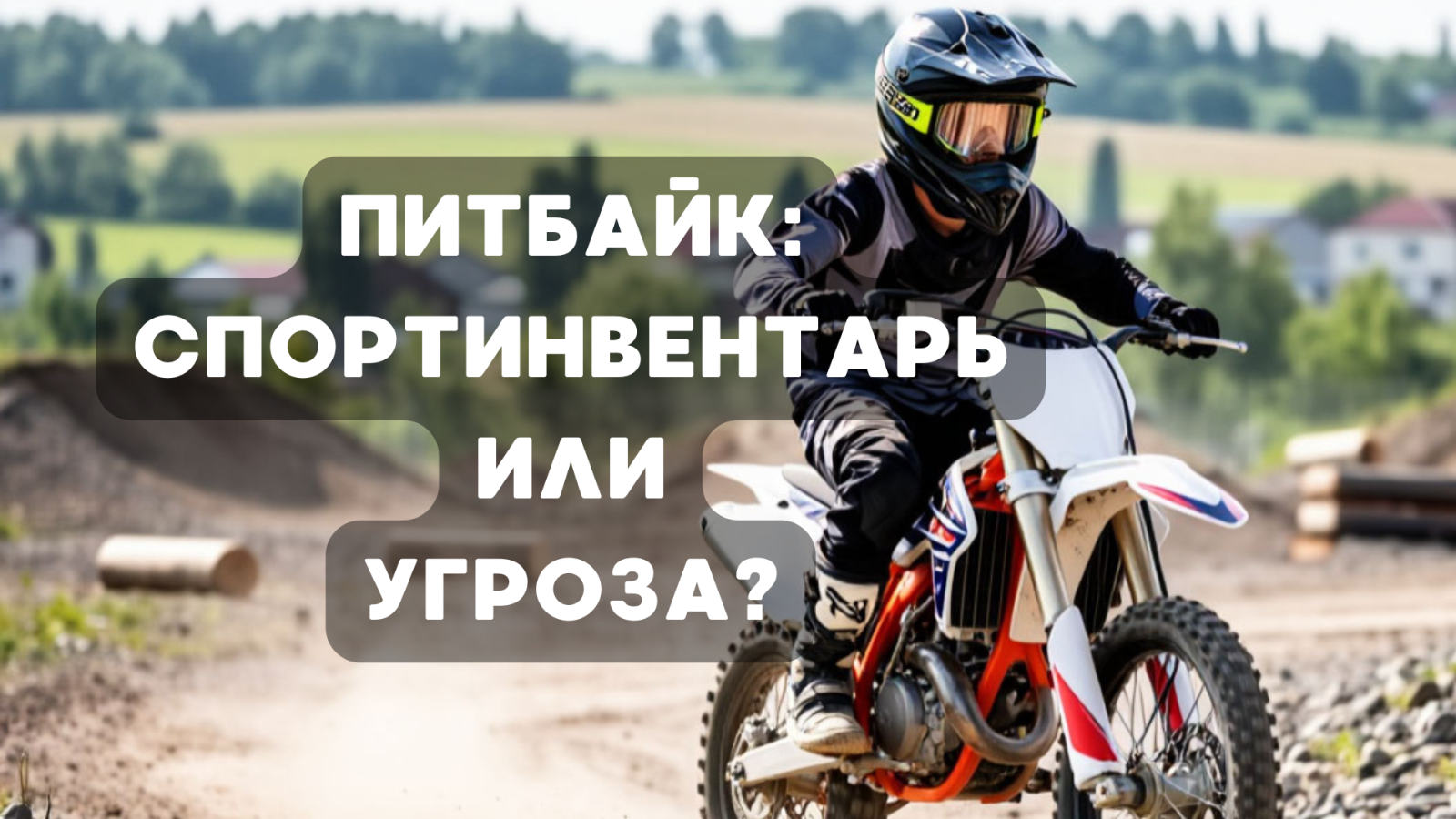 Питбайк: спортинвентарь или угроза?