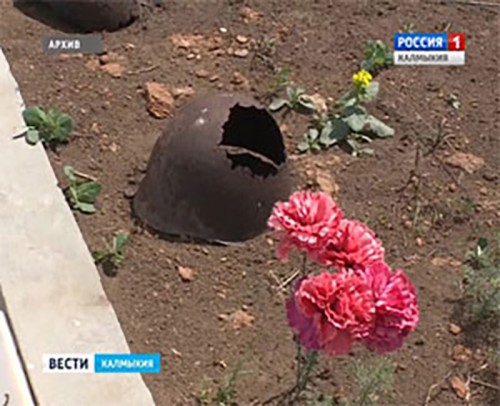 Под Хулхутой установлена мемориальная плита погибшим воинам