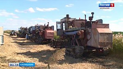 В Октябрьском районе Калмыкии завершается уборка риса