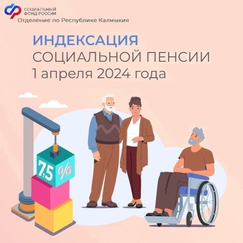 С 1 апреля будут проиндексированы социальные пенсии