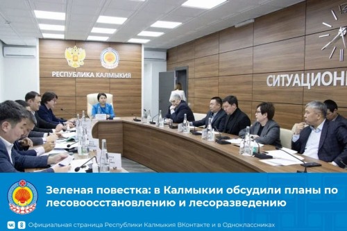 В Калмыкии состоялось совещание, на котором обсудили планы по лесовосстановлению и лесоразведению, а также подвели итоги пятилетней работы в этом направлении.