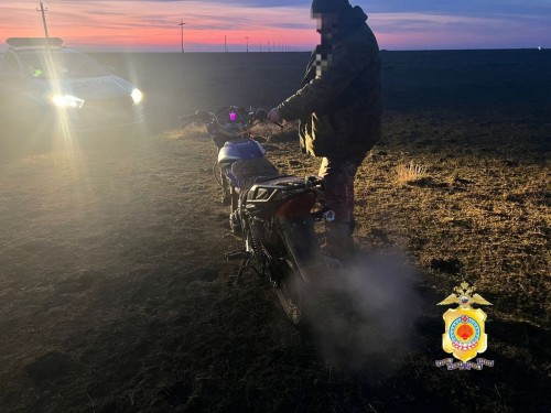 В Ики-Бурульском районе Калмыкии сотрудники полиции задержали водителя мотоцикла, находящегося в состоянии алкогольного опьянения