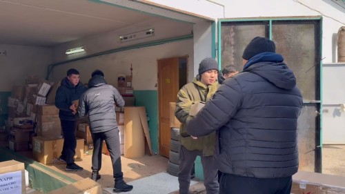 Очередная гуманитарная помощь отправлена на передовую.