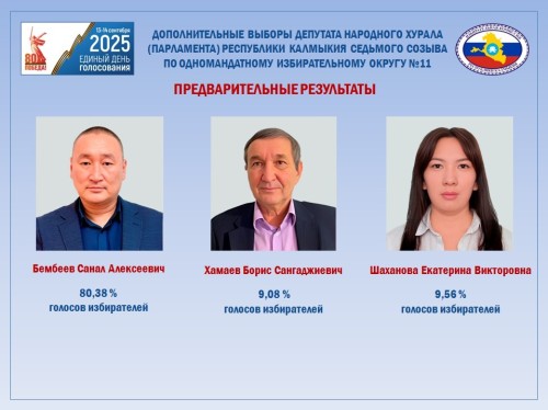 Санал Бембеев избран депутатом парламента Калмыкии.