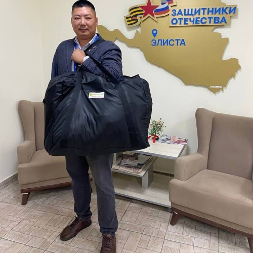 Ветеран СВО из Малых Дербет получил адаптивную одежду.