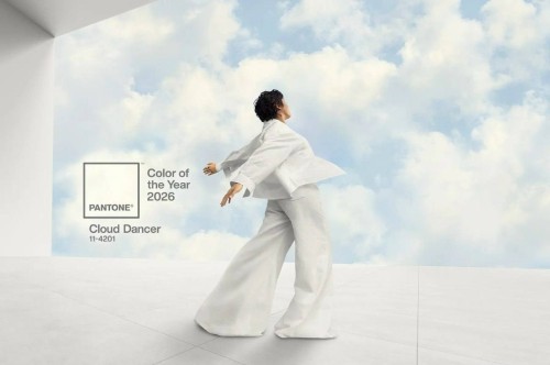 Институт Pantone объявил цветом 2026 года оттенок Cloud Dancer — «величественный белый», названный также «облачным танцором».