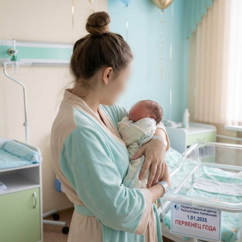 Первым новорожденным 2026 года в Калмыкии стал мальчик.