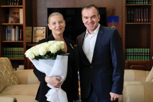 Маргариту Симоньян наградили знаком «Почётный гражданин города Краснодара» .