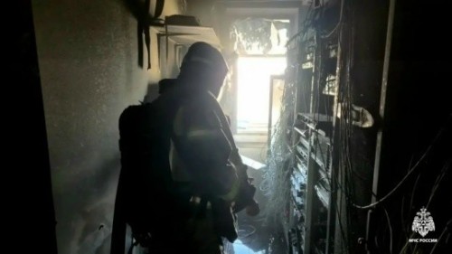 Пожар на улице им.Илюмжинова в Элисте потушен.