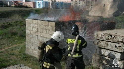Пожар в Элисте потушен.