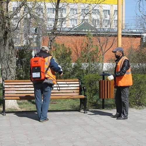 В Элисте началась дезинфекция общественных мест