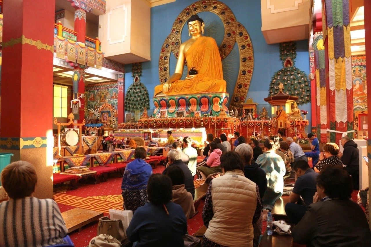 В Калмыкии отметили День Рождения, Просветления и Уход в Махапаринирвану Будды Шакьямуни