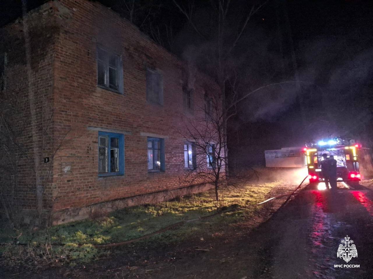 Пожарные ликвидировали возгорание Городовиковском районе