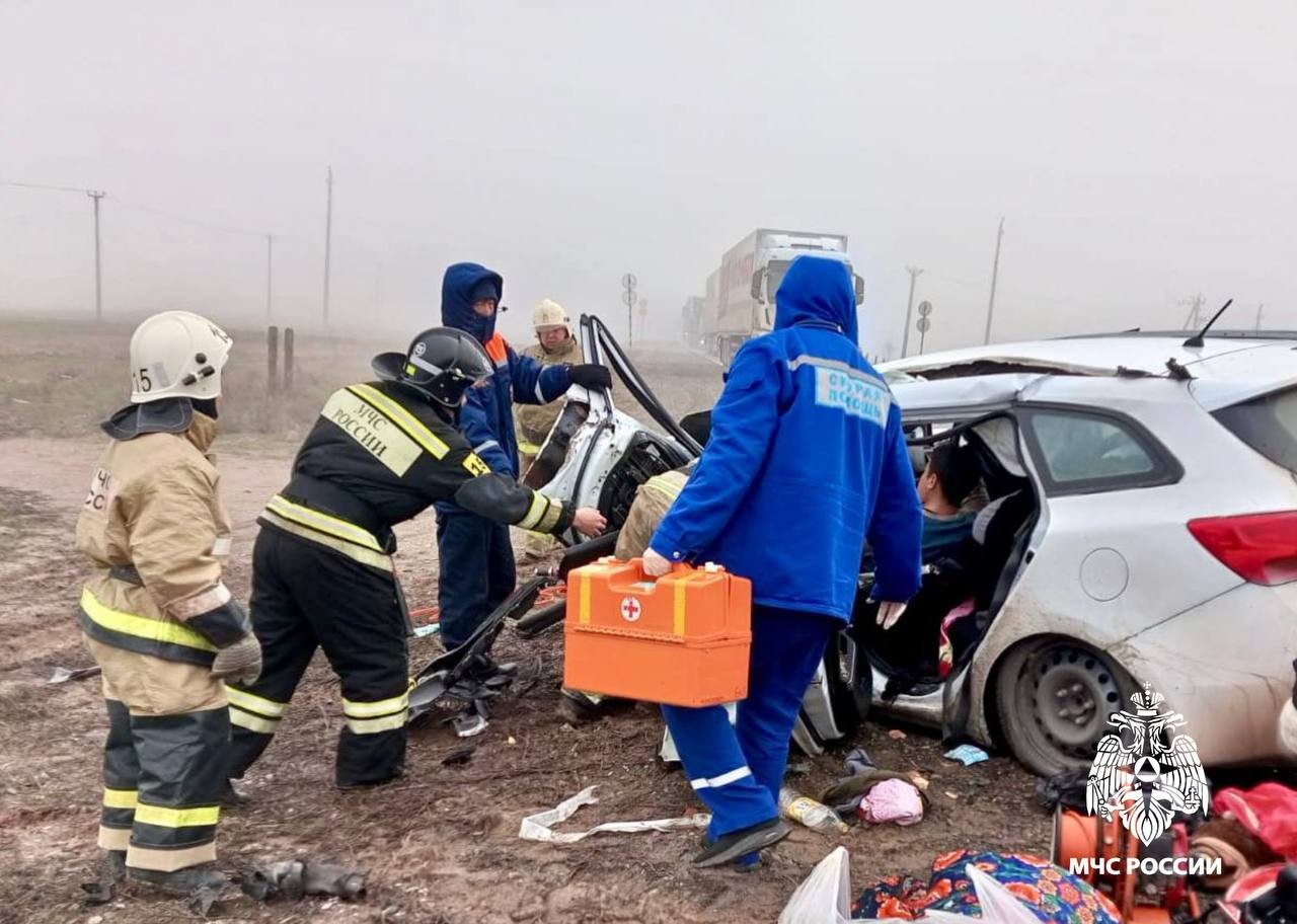 В ДТП на объездной трассе Астрахань - Ставрополь погиб человек