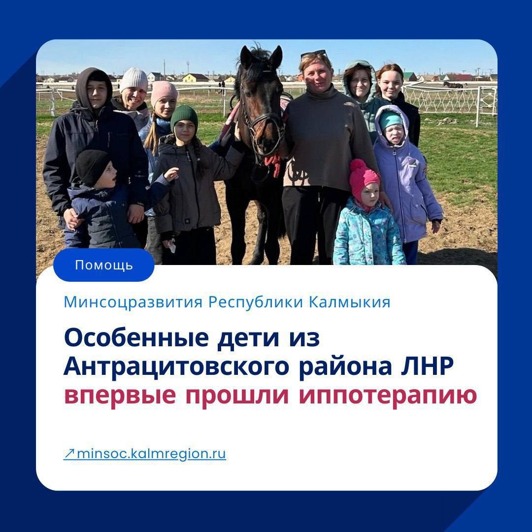 Дети из Антрацитовского района ЛНР впервые испытали иппотерапию: шаг к реабилитации и радости.