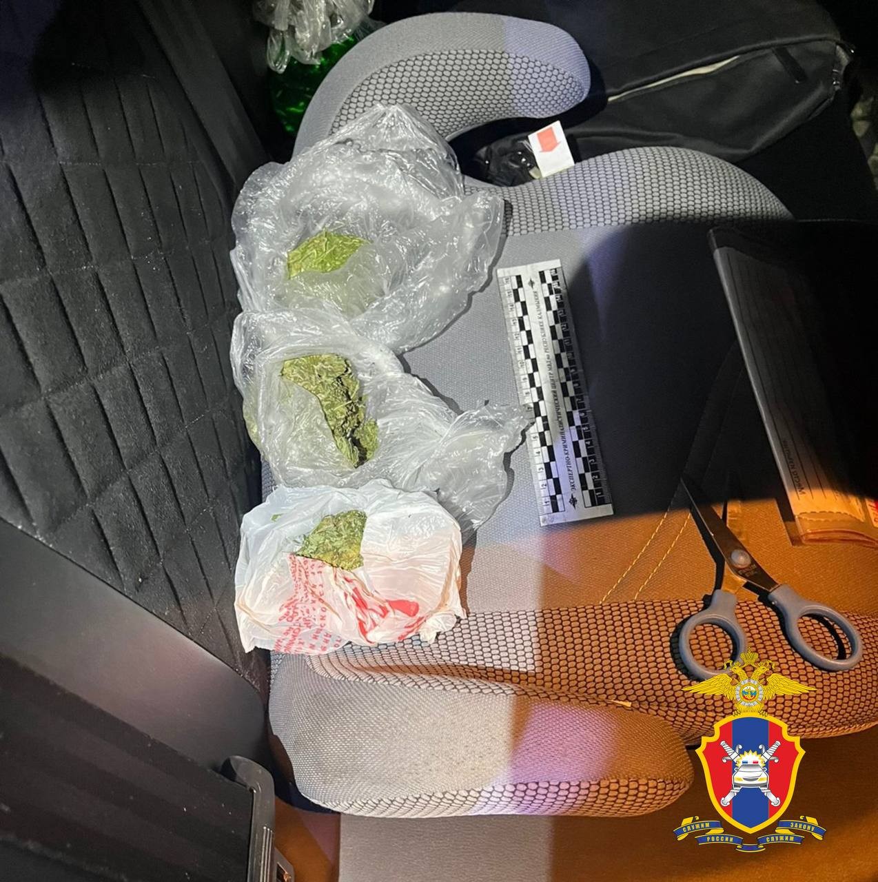 В Калмыкии сотрудники Госавтоинспекции обнаружили наркотические вещества в салоне автомобиля.