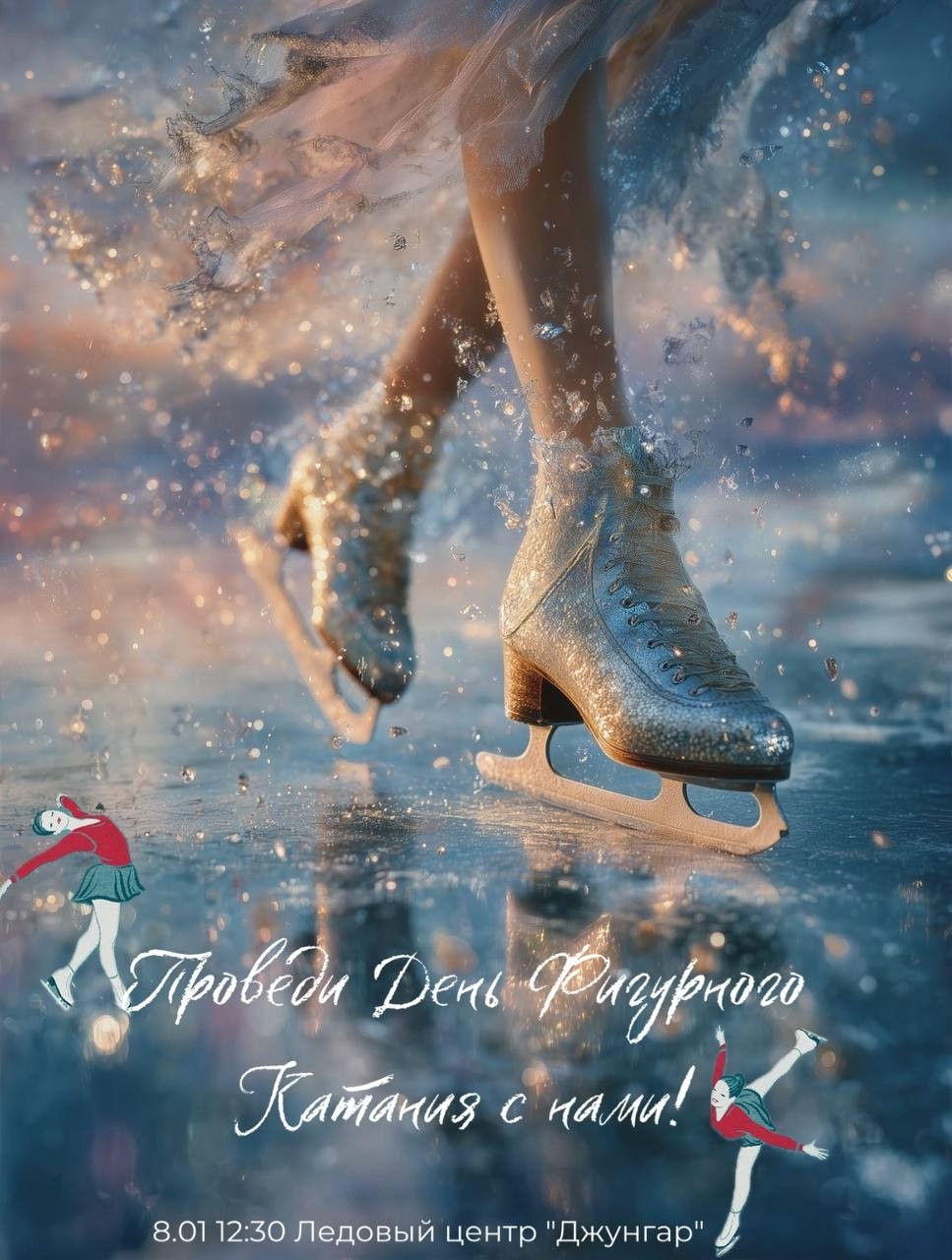 В ледовом центре «Джунгар» состоится День фигурного катания.