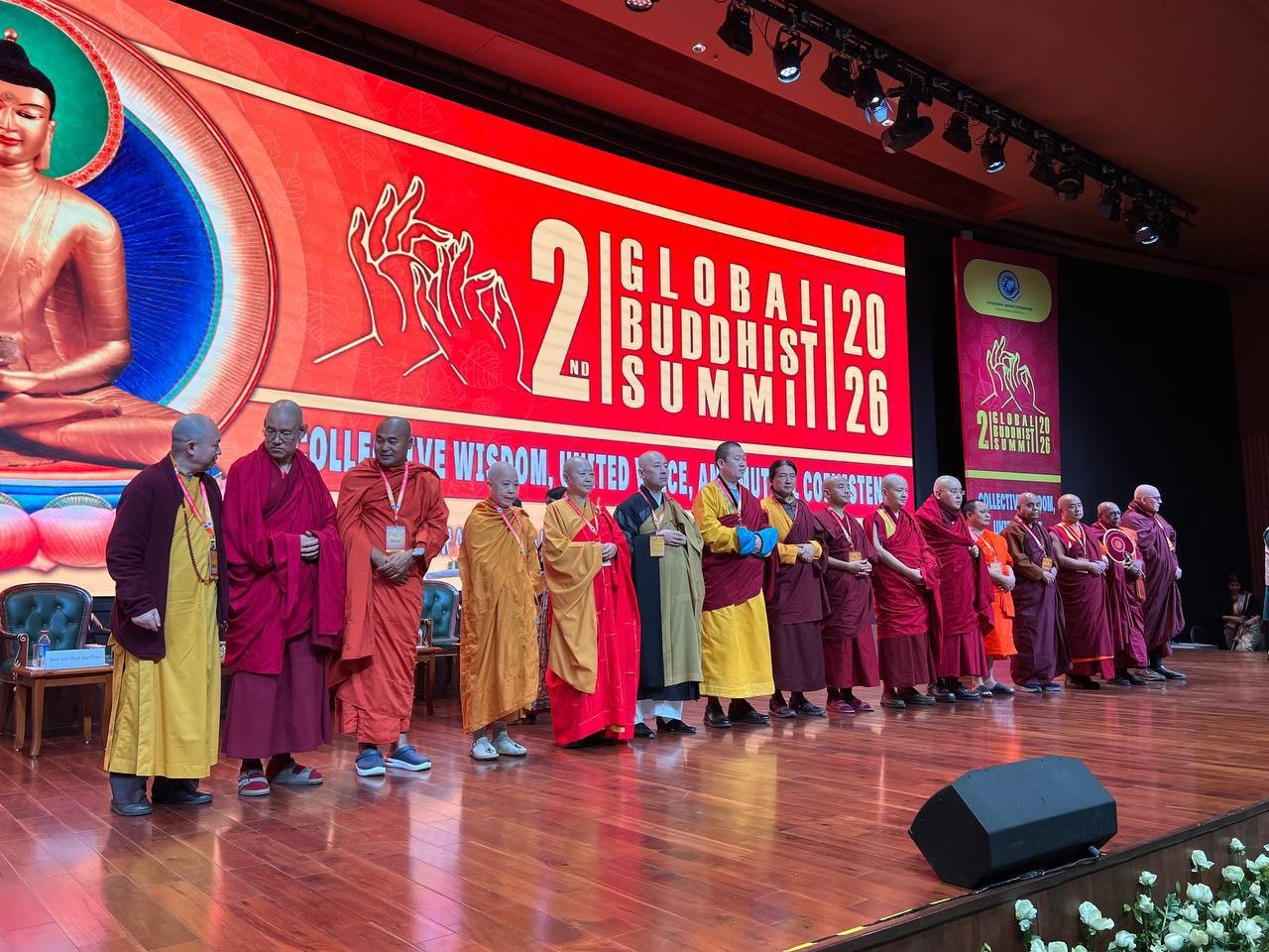 Делегация Калмыкии приняла участие в Глобальном Буддийском Саммите.