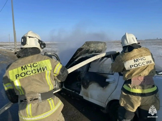 ?Пожар в Малодербетовском районе потушен.