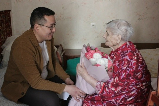 Ветерану Великой Отечественной войны Валентине Татарченко из Элисты исполнилось 96 лет.