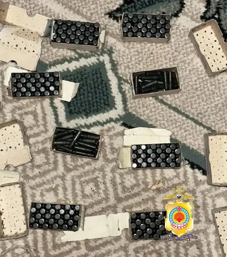 ️В Приютненском районе у местного жителя изъяли 365 патронов