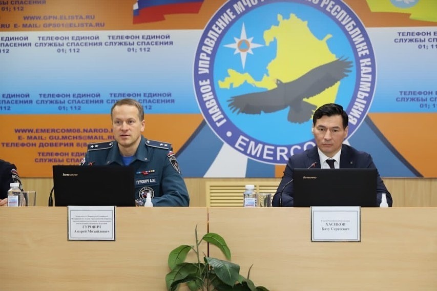 Заместитель министра МЧС России Андрей Гурович посетил с рабочим визитом Калмыкию